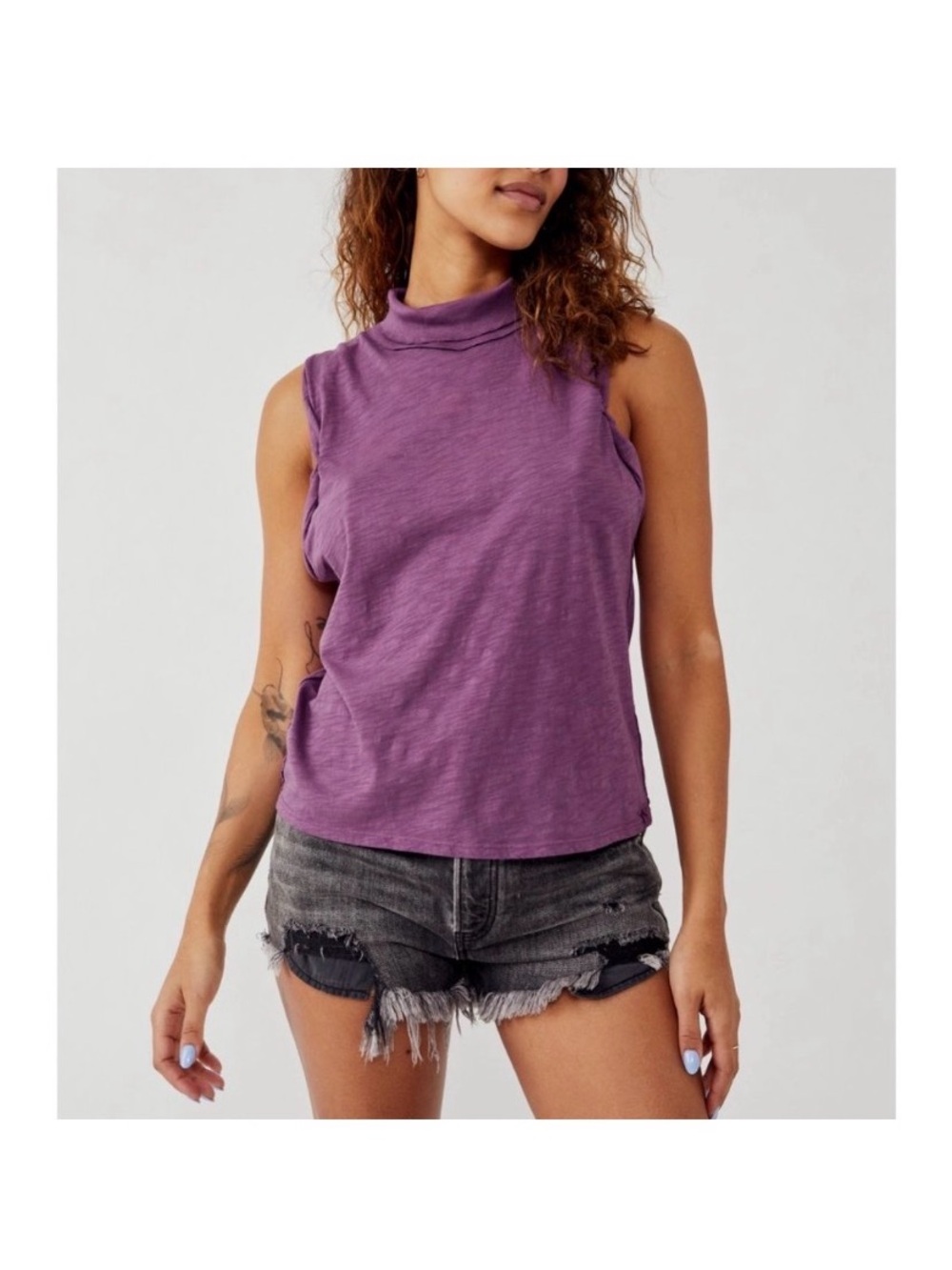 NEW✨FREE PEOPLE XENA TANK / BOYSENBERRY